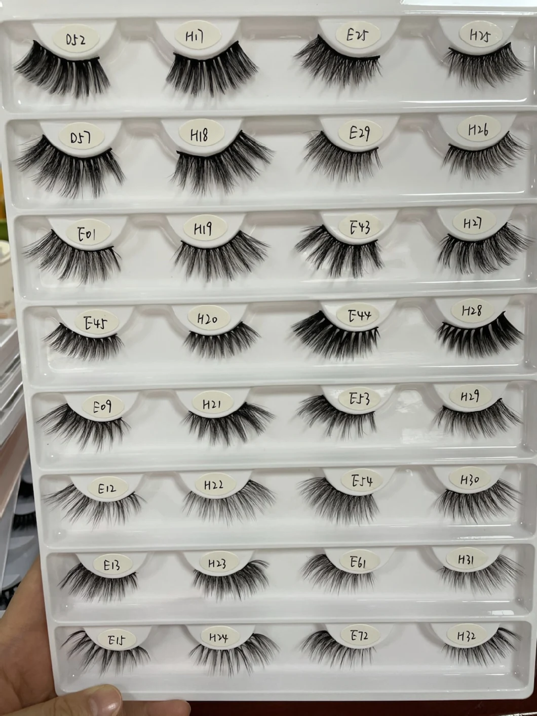 Bulk Price 100% Biodegradable Plant Fiber Lashes One Dollar Eyelashes