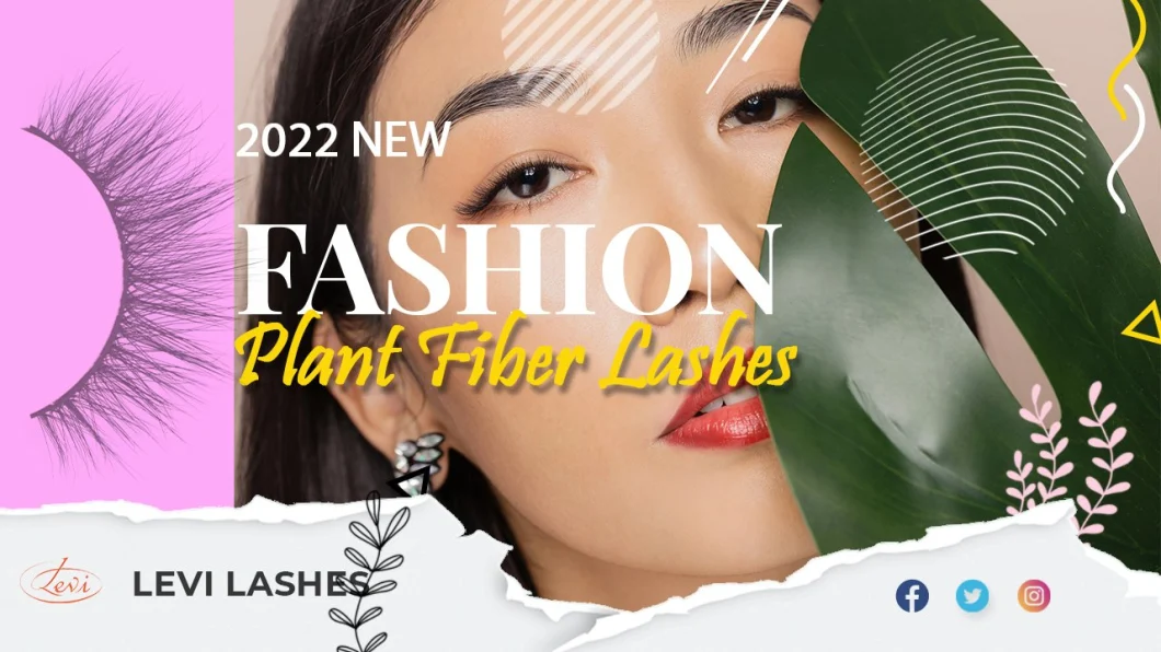 Wholesale Custom Lash Box Eco Friendly 3D Fiber Eyelashes Cruelty Free Plant Fiber Synthetic 3D Faux Mink Eyelashes