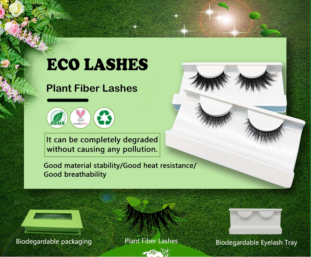 Eyelashes Supplier 3D Mink Lashes Private Label Plant Fiber Eyelashes Extension Vendor